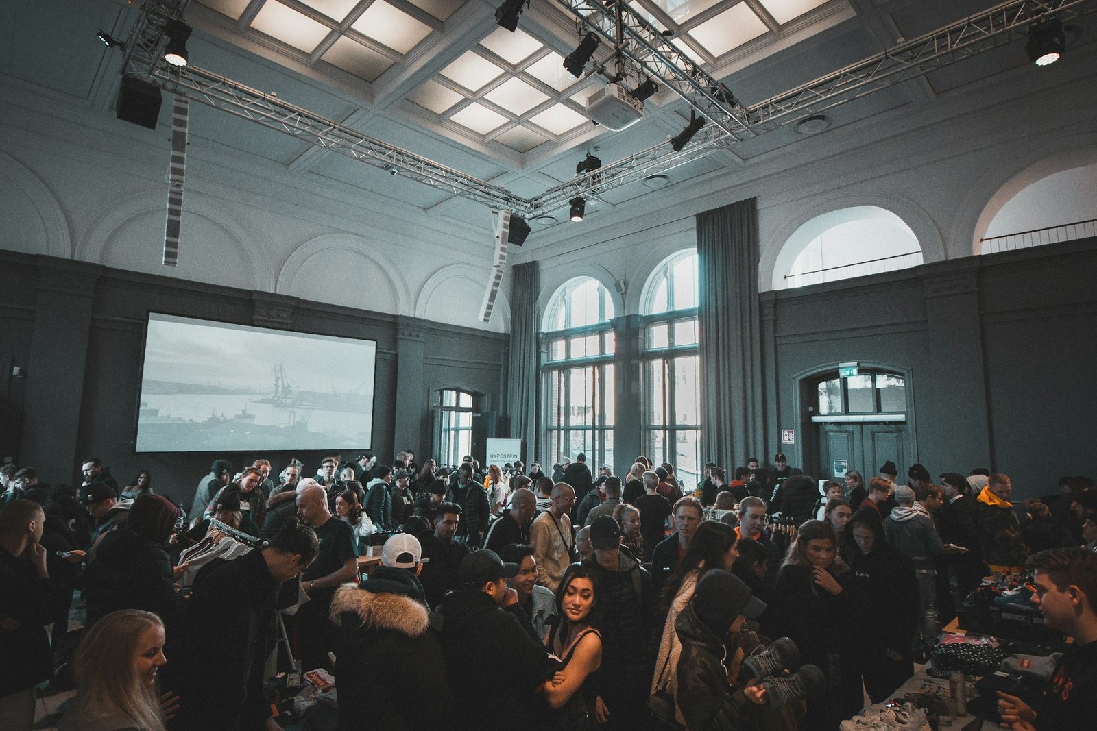 People inside conference